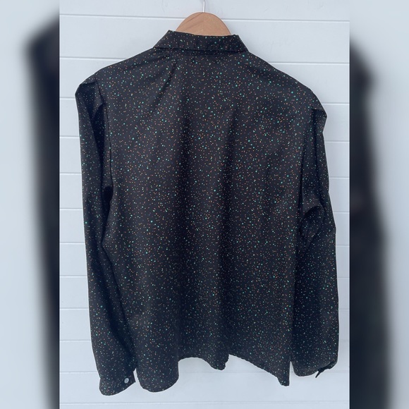 Levi Strauss & Co. Vintage RARE 80s Button Down Rainbow Dot Long Sleeve USA Made - Picture 2 of 4